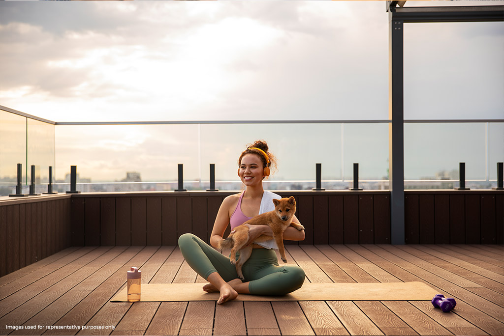 Outdoor Yoga Deck  Amenity